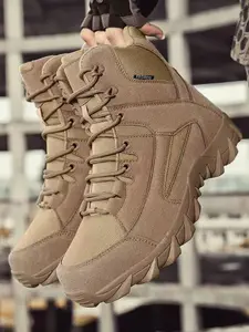 Men's Outdoor Hiking Boots, Durable Military Tactical Shoes, Comfortable High-Top Desert Boot, Fashionable New Delta Mountain Training Boots