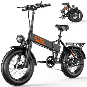 PikaBike Adult Electric Fatbike, 1500W Peak Folding Ebike, 28MPH Speed, 65 Mi Range, 20" Fat Tires, 960WH Removable Battery, Dual Disc Brake, 7-Speed Gearshift