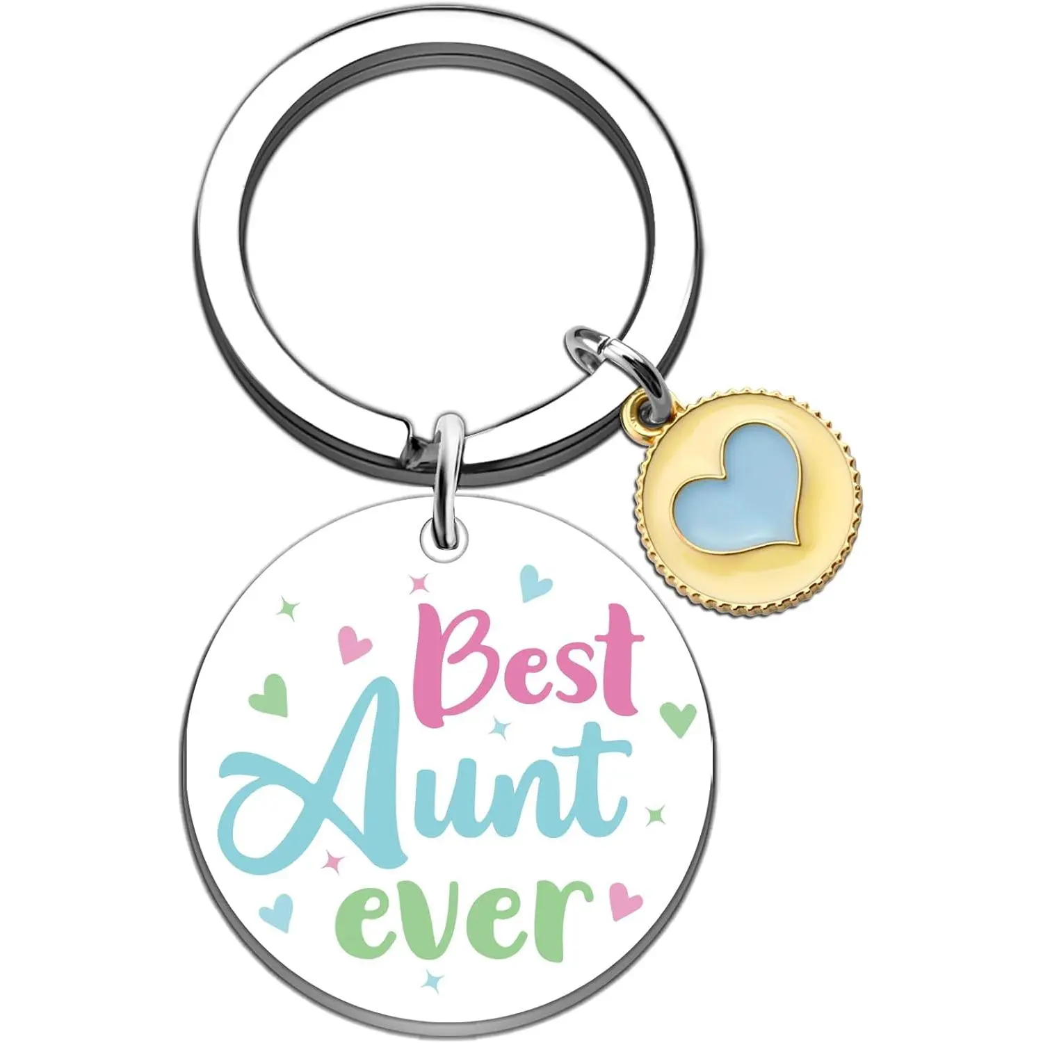 Sweet Aunt Gifts Keychain Auntie Gift Ideas Auntie Birthday Gift Best Aunt Ever Gifts from Niece for Women Aunts Birthday Christmas Mothers Day Valentines Present for Aunts Present Keyring