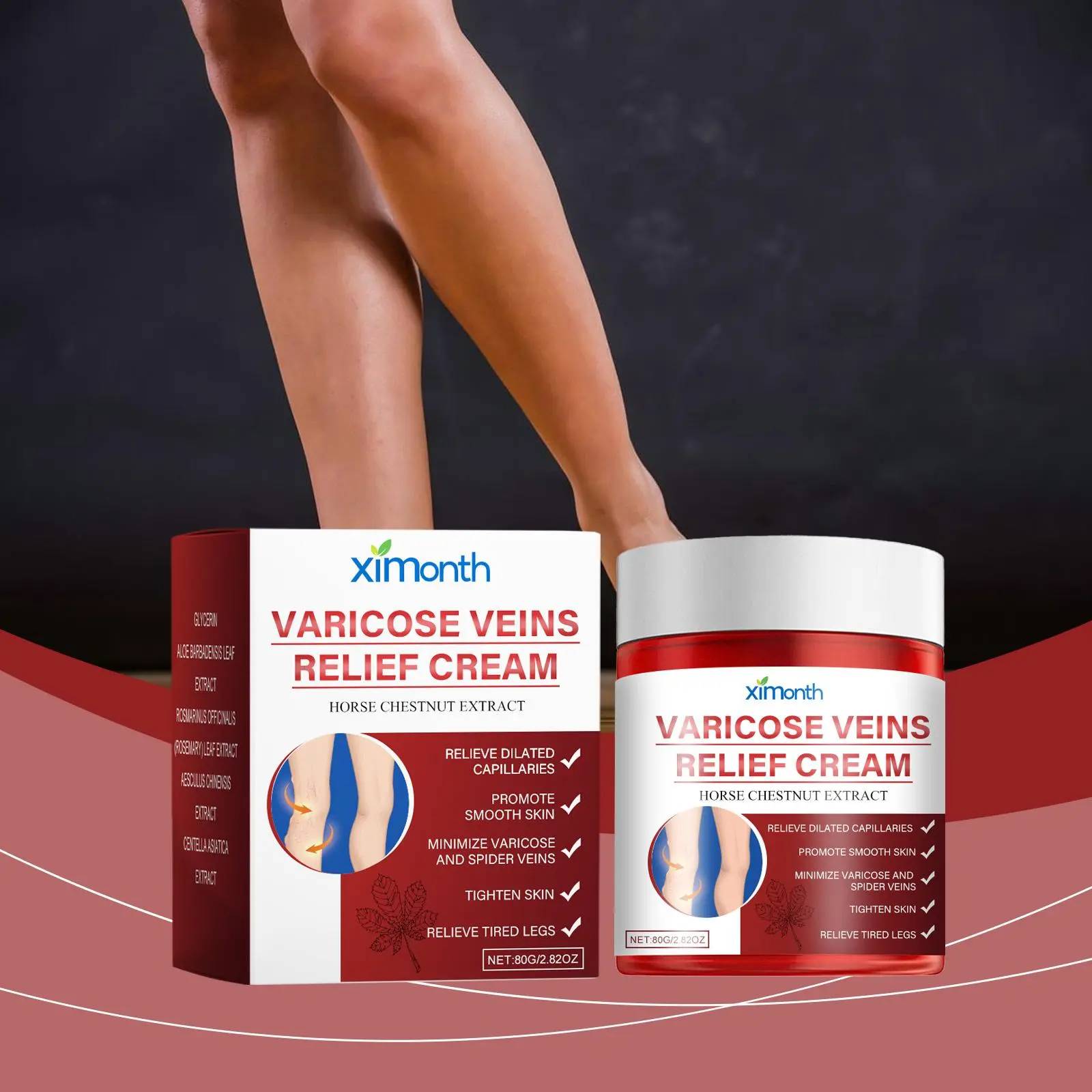 Advanced Varicose Veins  for Legs, Natural Spider Veins Removal Relief , Relieve Leg Swelling Soreness, Improve Blood Vessel Circulation, Deep Hydration Moisturizing Body Care  2. tiktokshopspringglowup Bee Venom Anti-Aging Cream