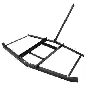 Drag Harrow Driveway Grader for Gravel, Landscaping, and Lawn Leveling, Heavy-Duty Tow-Behind Lawn Rake, Driveway Drag, and Power Rake Yard Lawn Leveling Tool for ATV, UTV, Tractor, Mower Tow Behind