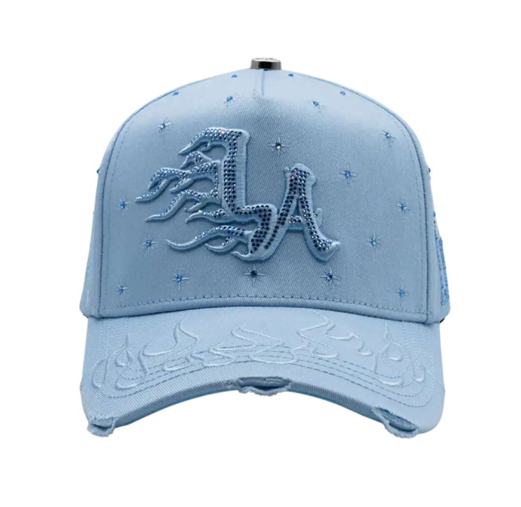 BIGG BOSS LA FLAMES BLUE KLAN SNAPBACK HAT BBLAFLAMES BLUE