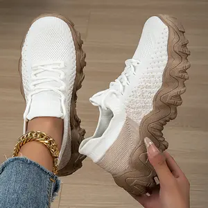 Women's Ranger White Coastal Stride Sneakers - Driftwood Sole & 24K Gold-Tone Chain for Golden Gate Bridge Style, Year-Round National Park Essentials​