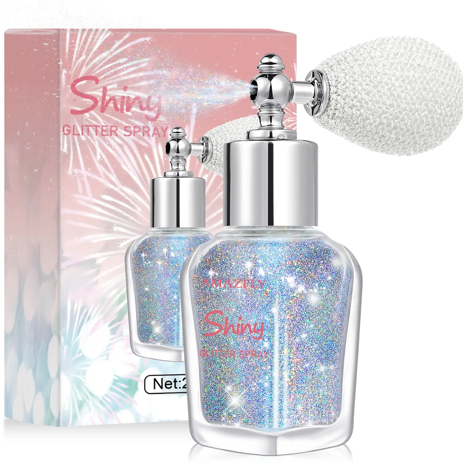 【Summer Sale Deals】Bedazzled Makeup Glitter Spray - Cosmetic Shimmer Powder for Body Highlighter, Legs, Festival-Prom Rave Accessories, Arts Use (Bottle Packaging)