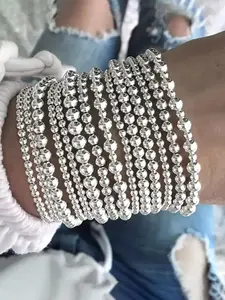 Women's Elegant Minimalist Beaded Bracelets, Trendy Exquisite Bracelets, Chic All-match Vintage Jewelry As Gift for Girlfriend, Bohemian Bracelets, Stackable Bracelets