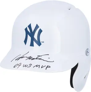 Hideki Matsui New York Yankees Autographed Rawlings Alternate Chrome Mini Batting Helmet with "09 WS MVP" - Fanatics Exclusive - Fanatics Authentic Certified