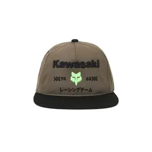 Fox Racing x Kawasaki Snapback Hat in Olive Green