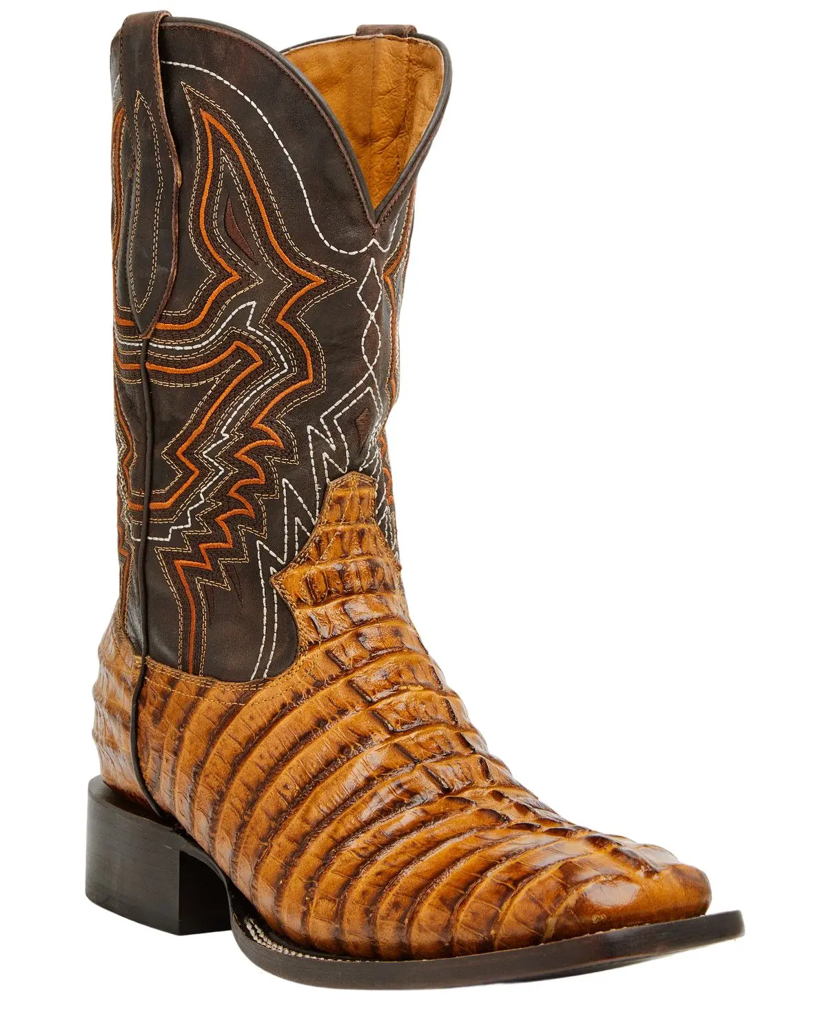 Cody James Men's Men'S Badlands Caiman Print Western Boot Broad Square Toe - Bcjsp26l11-1