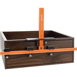 Cabinet Hardware Jig Tool -  Alloy & Double Scale Cabinet Handle Jig Template, Professional for Installing Door Drawer Front Knobs Handles & Pulls with 5mm Alignment Drilled Hole