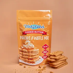 Vicky Cakes Cookie Butter Biscoff Pancake and Waffle Mix | Vegan Friendly, Dairy Free, Egg Free