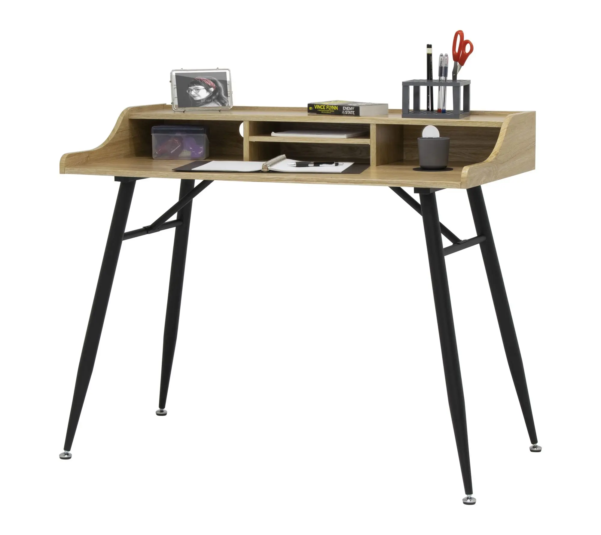 Calico Designs Woodford 45" Modern Desk with Storage Calico Designs Woodford 45" Modern Desk with Storage