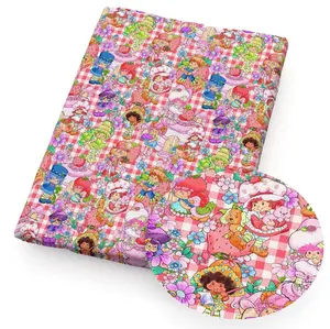 Strawberry Shortcake Smooth Printed Faux Leather Sheet