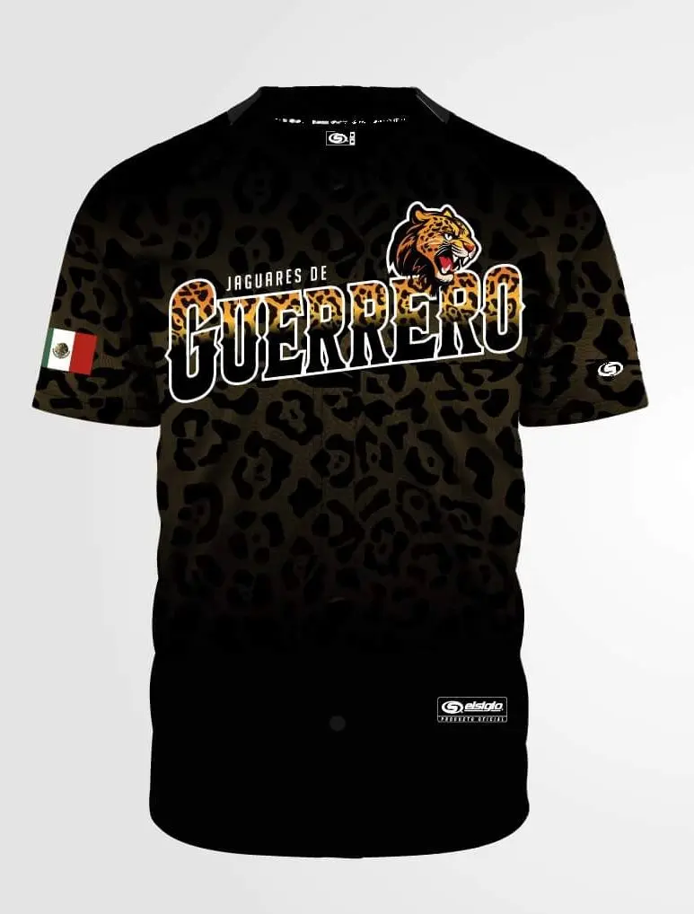 SERPIENTES DE COAHUILA Jersey - Unisex Short Sleeve Fitted Breathable Jersey for Baseball & Softball Activities in Sleek Black