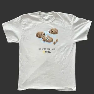 National Geographic White Otter T-shirt, Unisex, Holiday Gift