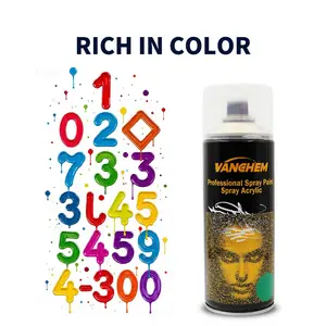 Vangchem All-Purpose premium repair paste spray Paint 13.5OZ/400ml Rich Colors Fast-Drying for Graffiti Car Scratch Repair & DIY Projects Waterproof Sunscreen shield