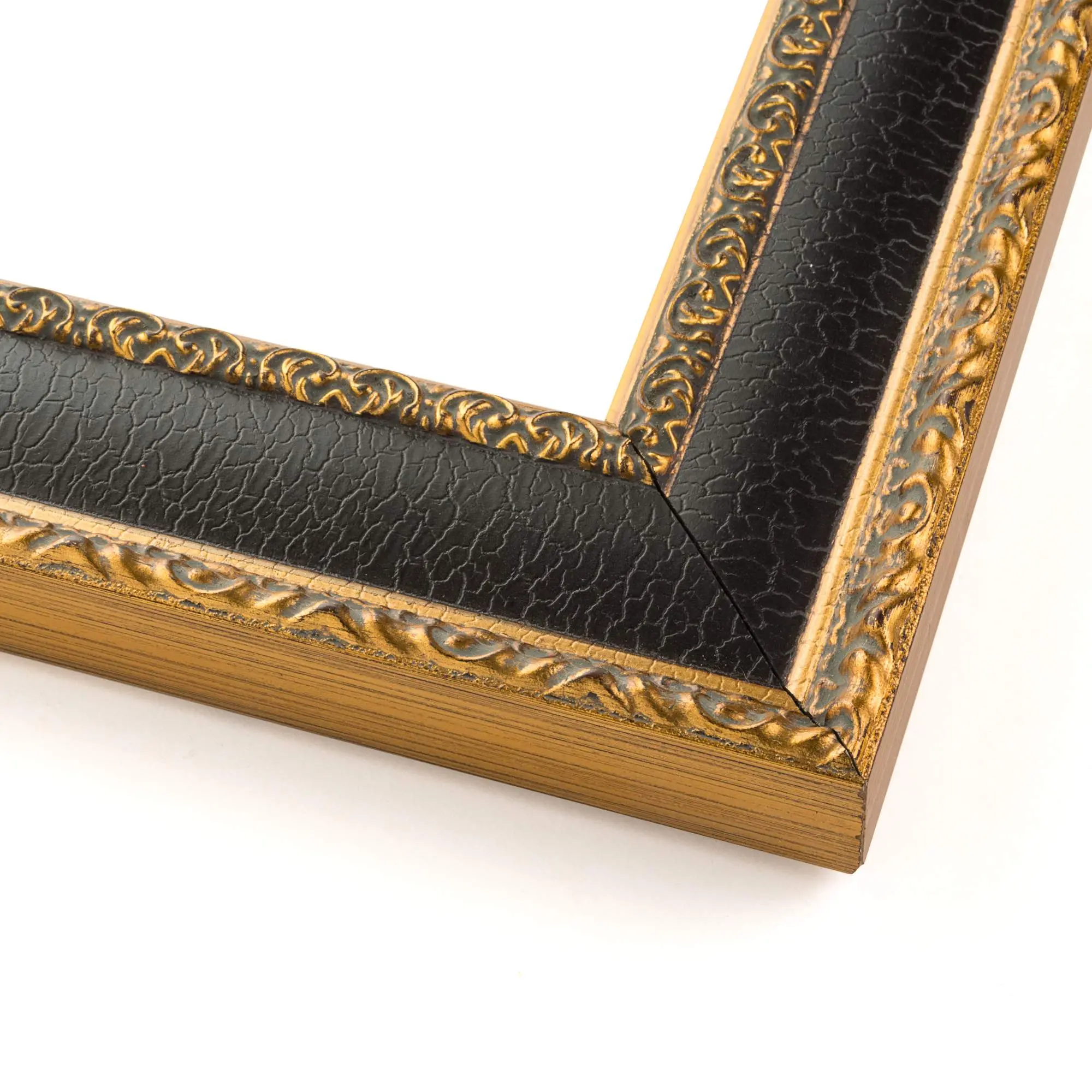 14x20 Ornate Brown Picture Frame - UV Acrylic, Foam Board Backing, Hanging Hardware