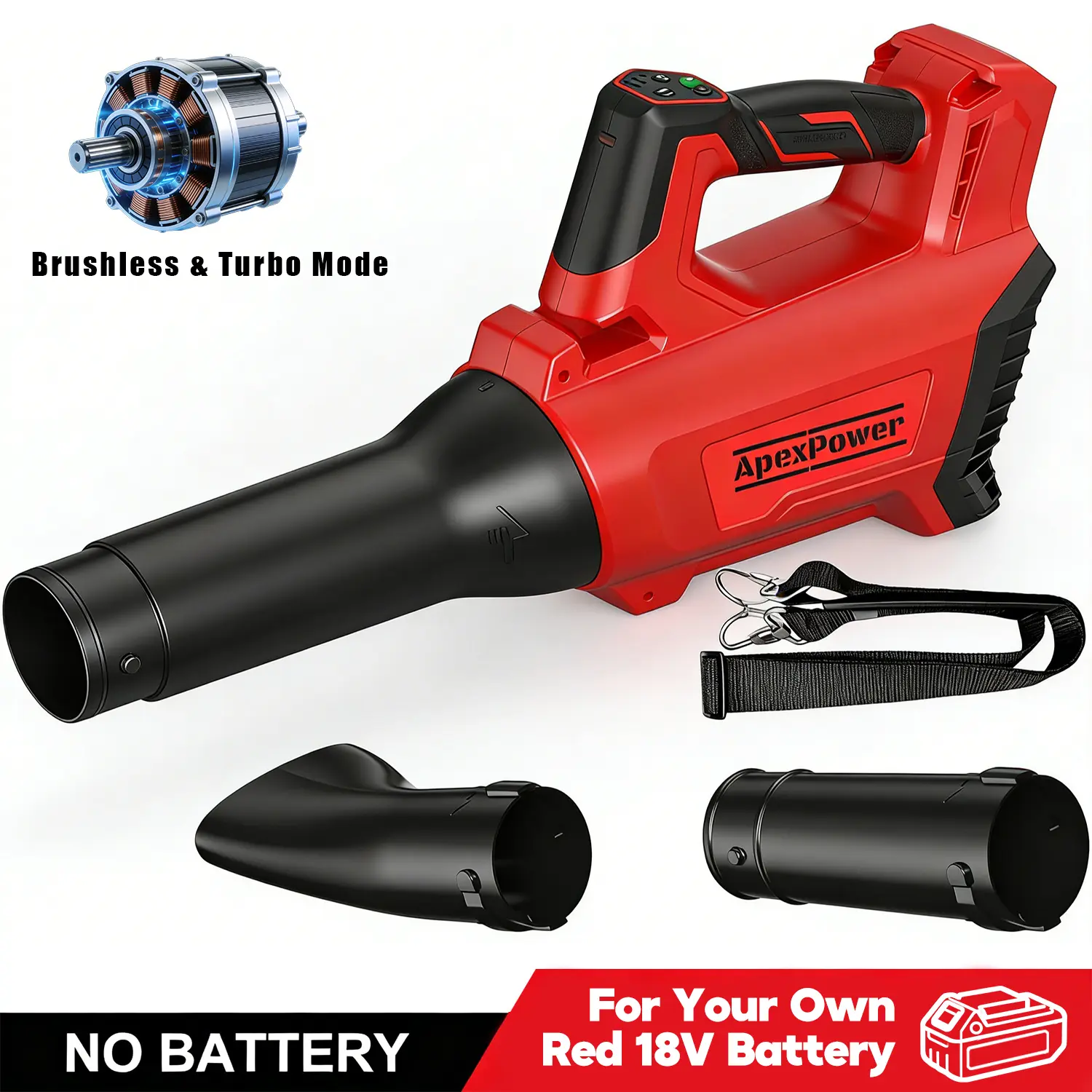 20V Max Cordless Leaf Blower, for Milwaukee M18 Battery, 650 CFM 160 MPH, Variable Speed Control, Handheld Magic Turbo Jet Fan Blowers, Lawn Garden Yard Tools for Outdoor Cleaning, Tool Only