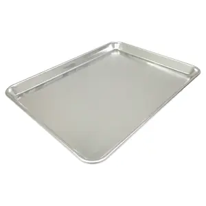 FixtureDisplays® 13X18" Sheet Pan Half Size Foodservice Commercial-Grade 18-Gauge Aluminum Sheet Pan/Bun Pan, 13 inches Length x 18 inches Width x 1 inche Height (Half Size) 10164-13*18-NF