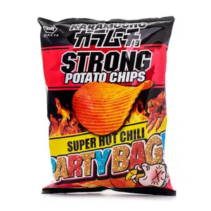 Koikeya Karamucho Strong Potato Chips Super Hot Chili Party Bag 168 g