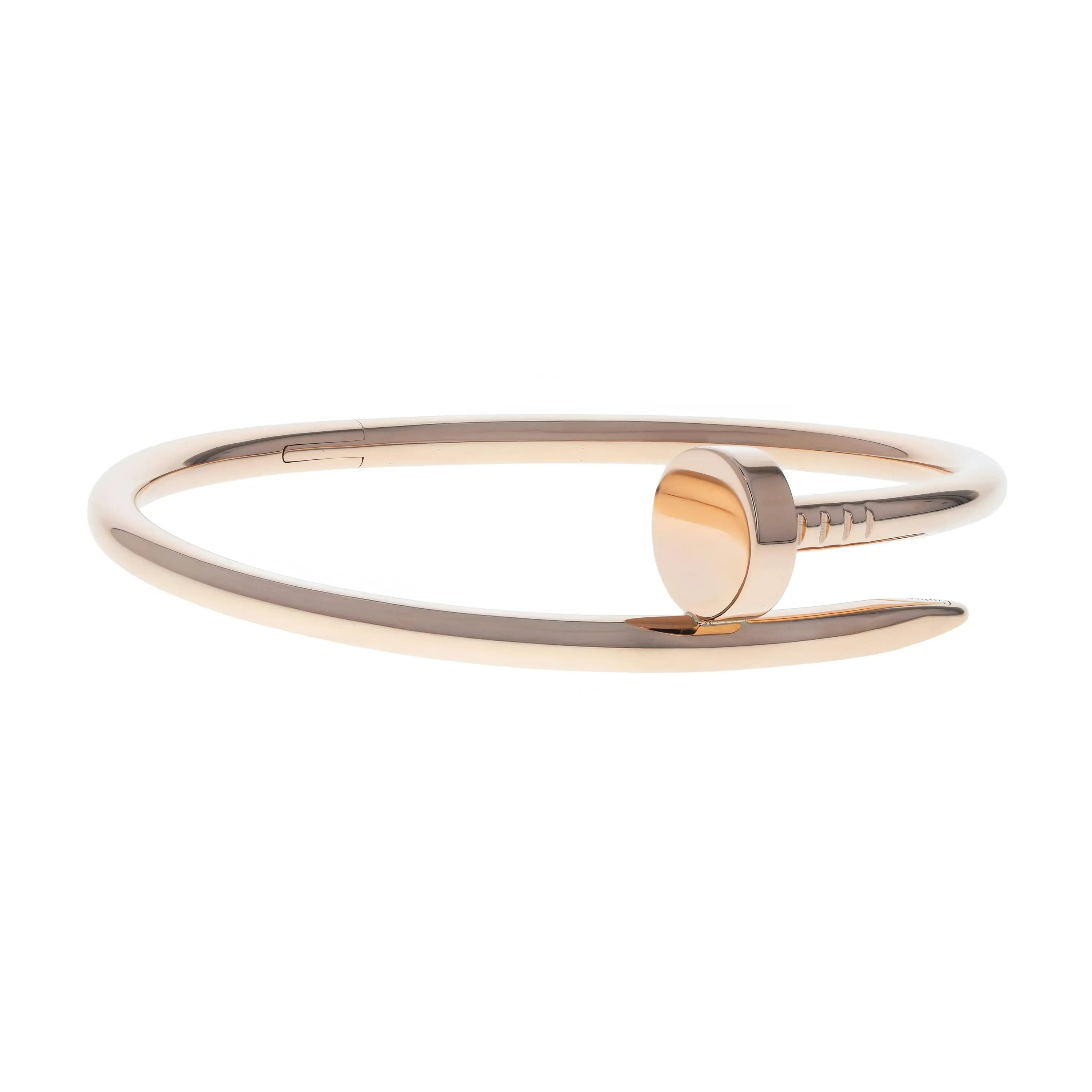 Pre-owned Cartier Juste Un Clou Bangle Bracelet Size 16