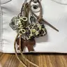 Christmas & Thanksgiving Gift, Bow Earphone Charm PU Leather Keychain, Cute Mini Bag Pendant with Heart Lobster Clasp, Aesthetic Bag Backpack Wallet Accessory, Trendy Earbud Hanging Ornament, Unisex Couple & Friend Decor Trinket