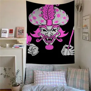 insane clown posse band Tapestry Anime Tapestry Hanging Tarot Hippie Wall Rugs Dorm Wall Hanging Sheets Decor Decorative Light Peach