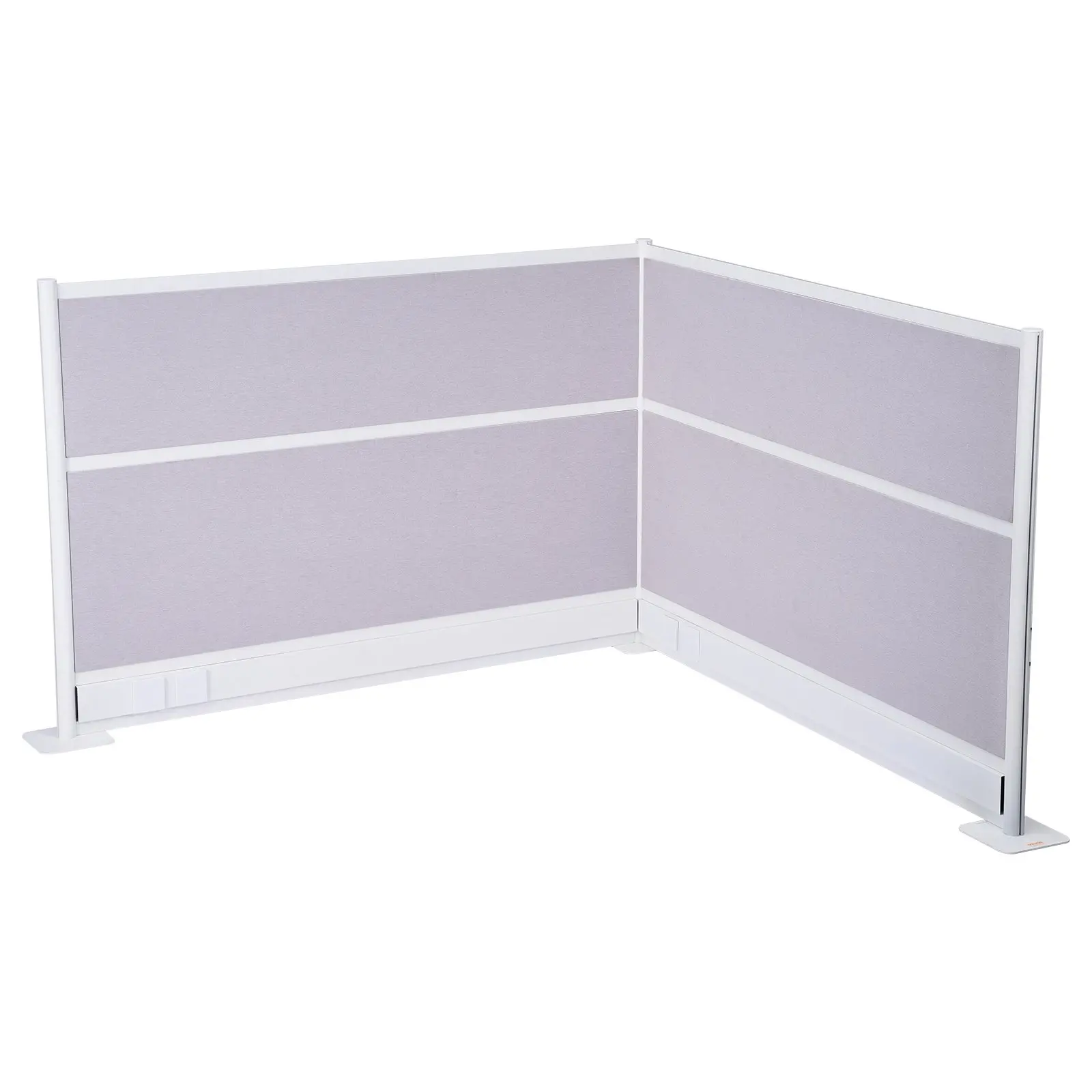 VEVOR Office Divider Privacy Partitions, 2-Pack, 72x 48 Room Divider Walls, PET Workstation Cubicle Partition with Outlet Covers, Freestanding Privacy Panels for Office Library School