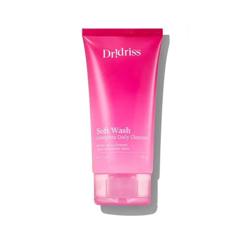 Soft Wash Facial Cleanser - Gentle Jelly Formula for All Skin Types Including Sensitive Skin, Daily Cleanser for Light Makeup & Sunscreen Removal