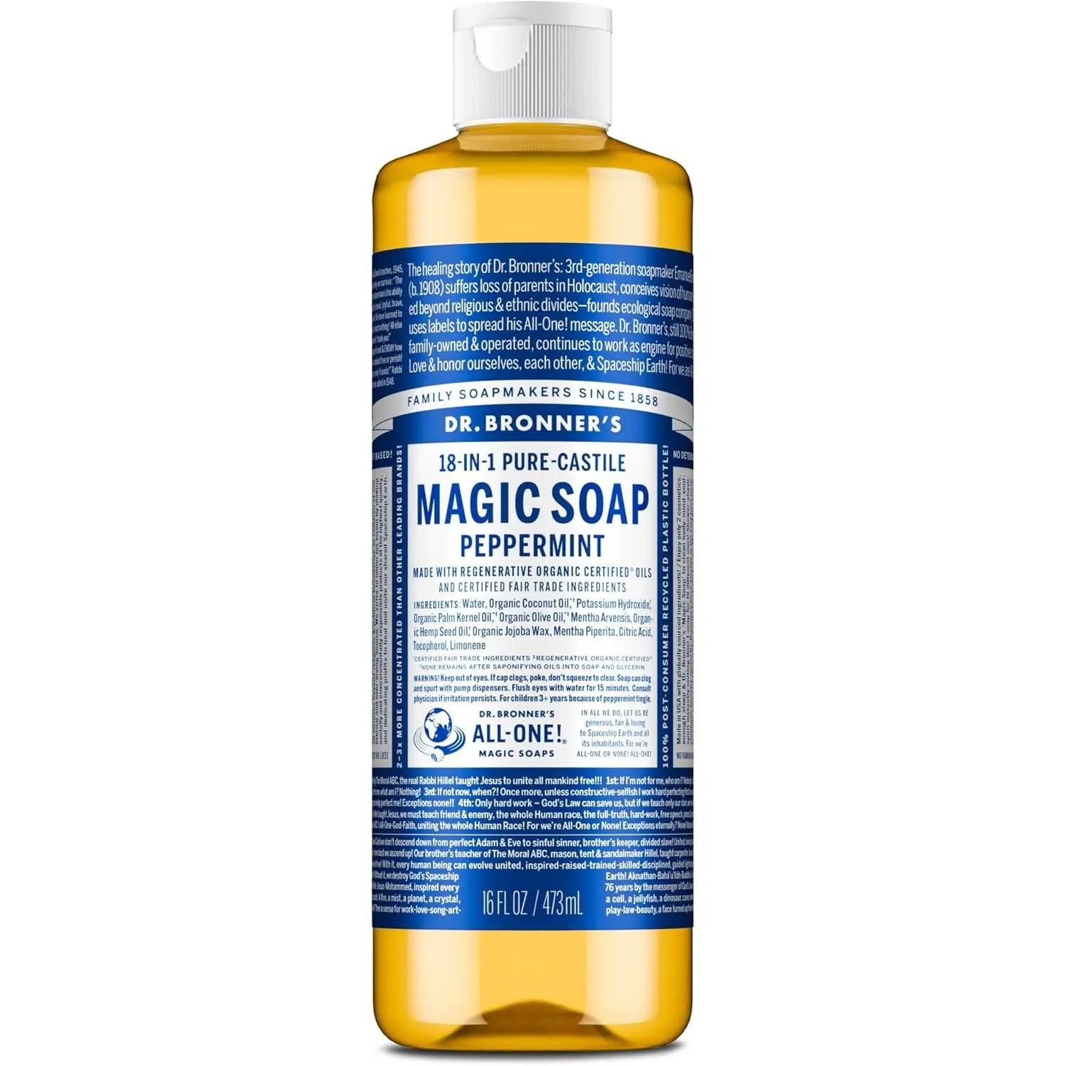 Dr. Bronner's Pure-Castile Magic Liquid Soap