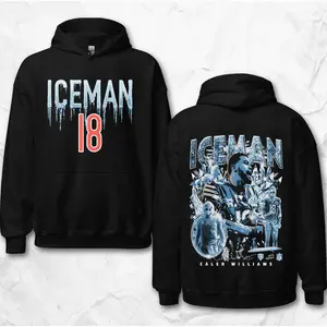 Caleb Williams Iceman Hoodie, Vintage Sport Shirt, Bears Football Players Shirt, Game Day Outfits, American Football Graphic Shirt, Gift For Football Fans