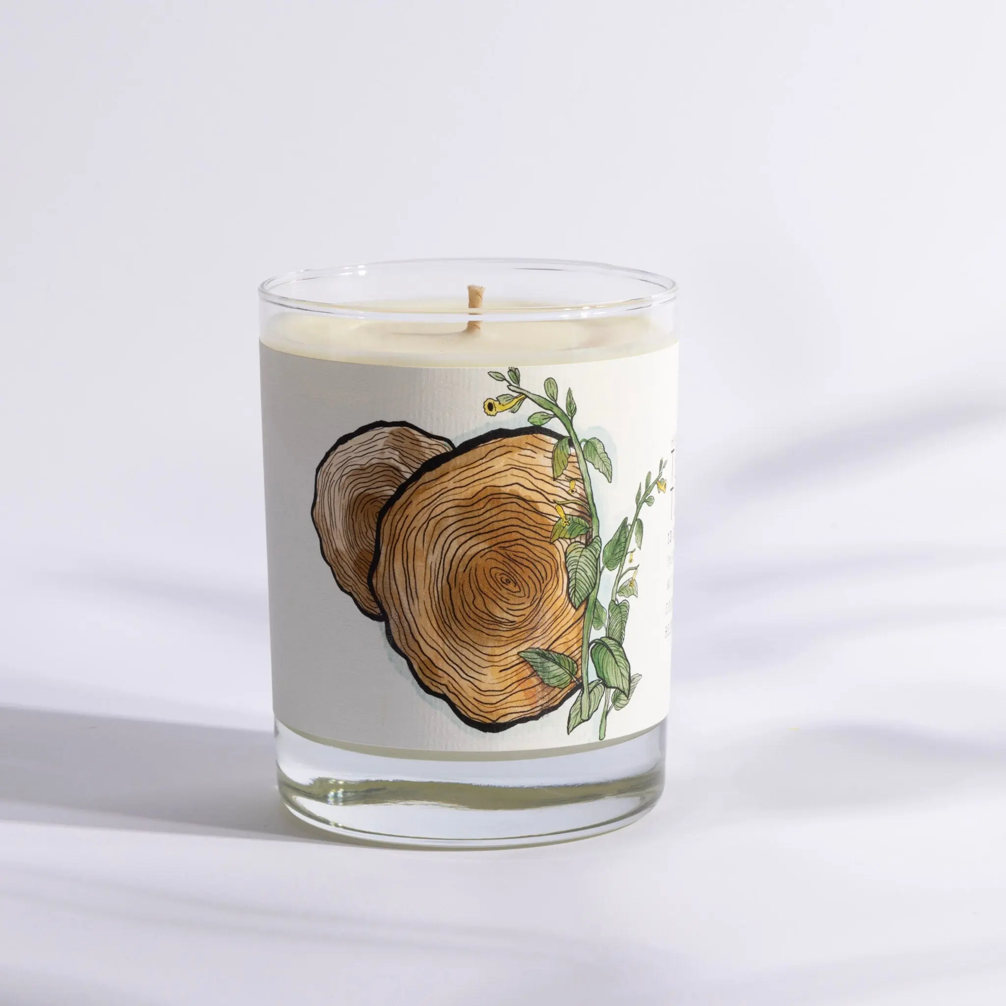 Teakwood Tobacco Natural Soy Wax Candle - Smoky Woodsy Home Decor Candle