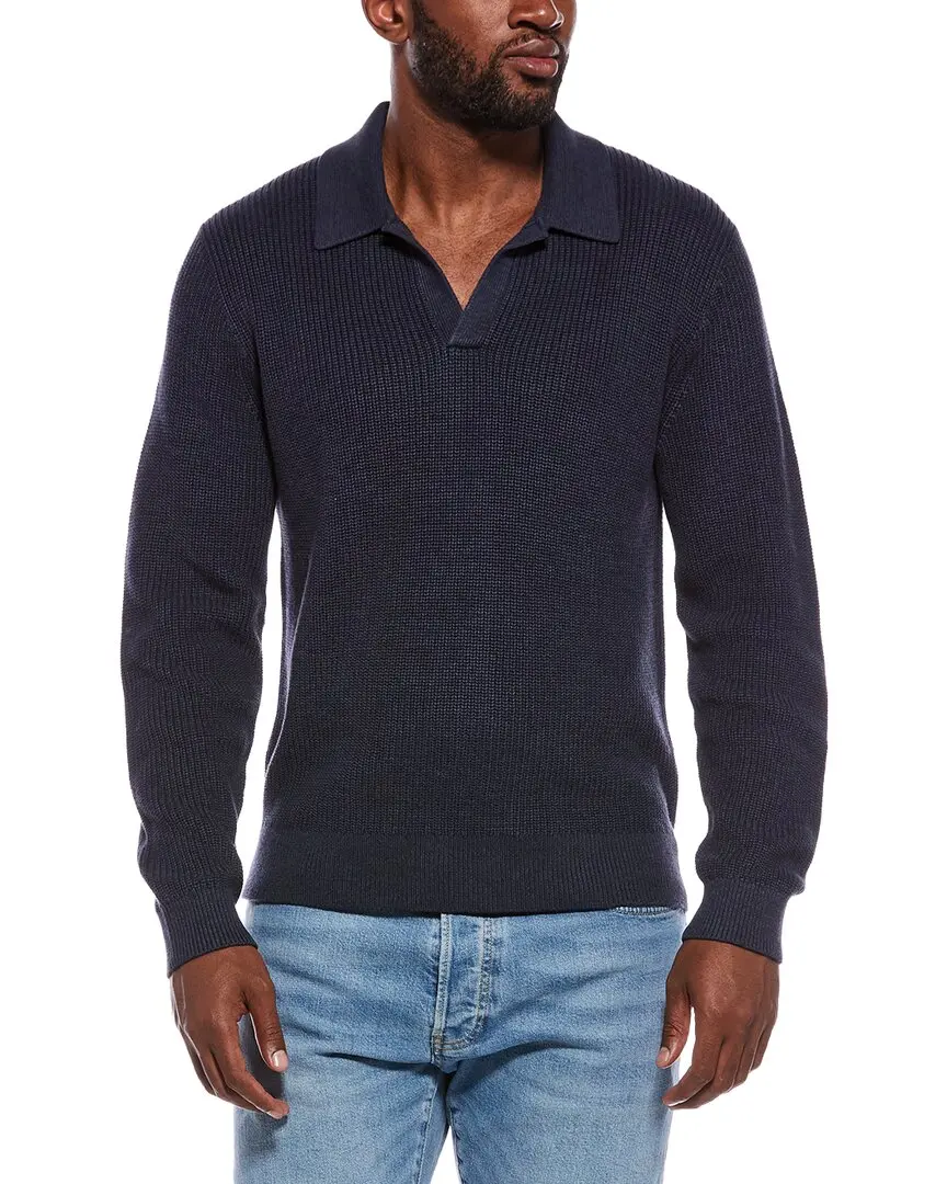 Madewell Shaker Stitch Polo Sweater