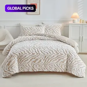 Modern Soft Clean Duvet Cover Set, 3 Counts/set Including 1 Duvet Cover & 2 Pillowcases without Filler, Washable Covers, Bedding Supplies for Home Bedroom Hotel #GLOBAL PICKS