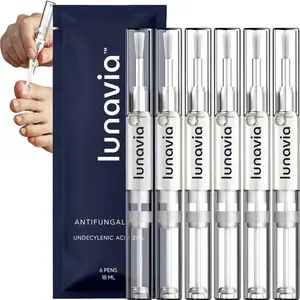 Lunavia Antifungal Pen 3-Pack for Nail Care, 25% Undecylenic Acid Twist Pen with Tea Tree, Clove Bud & Aloe, Daily Nail Repair & Foot Care Support