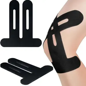 Precut Kinesiology Tape for Knees, 12 Pcs - Knee Support & Stability, Knee Pain Relief Athletic Tape - Waterproof & Elastic, Breathable Hypoallergenic Latex-Free Tape, Black Full Mask Protective Ski Balaclava Head Winter gen Wicking Crew Socks with Arch