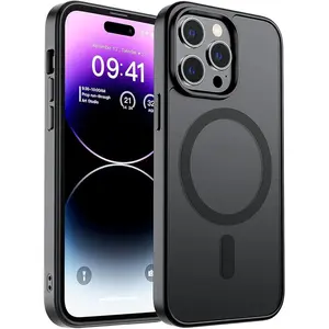 Phone Case for iPhone 12/13/14/15/16 Plus/17 Pro Max Cases Compatible with Magsafe Compatible Case with Strong Magnet, 10FT Military Grade Protection & Slim Translucent Matte Finish for iPhone 17 Pro Max