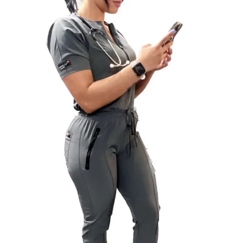 (Solo el pantalon) Nyah Scrub Jogger Pants – Lightweight Stretch, 5 Pocket Medical Pants | Top Sold Separately