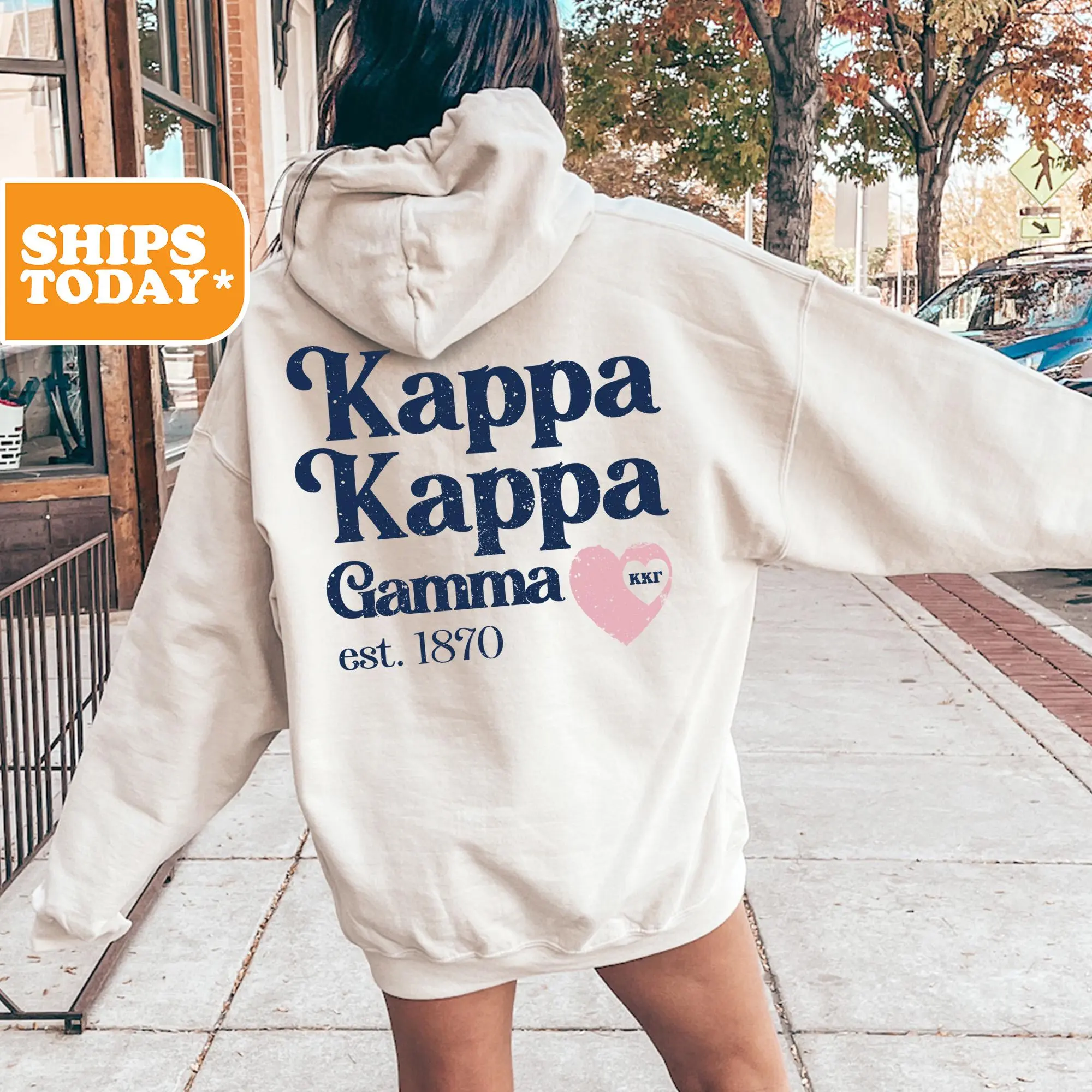 Kappa Kappa Gamma Sorority Sweatshirt, Kappa Sorority Letters, Greek Gifts, KKG Sorority Merch