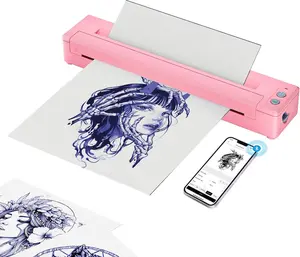 Printer Machine Kit   Thermal Temporary  Transfer Stencil Printer for  Compatible with iOS and Android