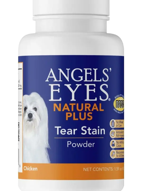Angel's Eyes Natural Plus Powder Supplement for Dogs - Chicken Flavor with Marshmallow Root, Chicken Liver, Cranberry Powder Natural Mix - 75g Tear Stain Support, Tear Stains, Daily Canine Wellness, Canine Nutritional Supplement