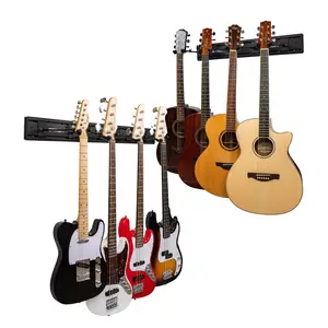 STRICH Guitar Wall Mount Hangers for Multiple Guitars, Holds 8 Guitars, Strong Aluminum Metal Guitar Stand Rack Bass Holder, SMH-08A Fathersdaygift