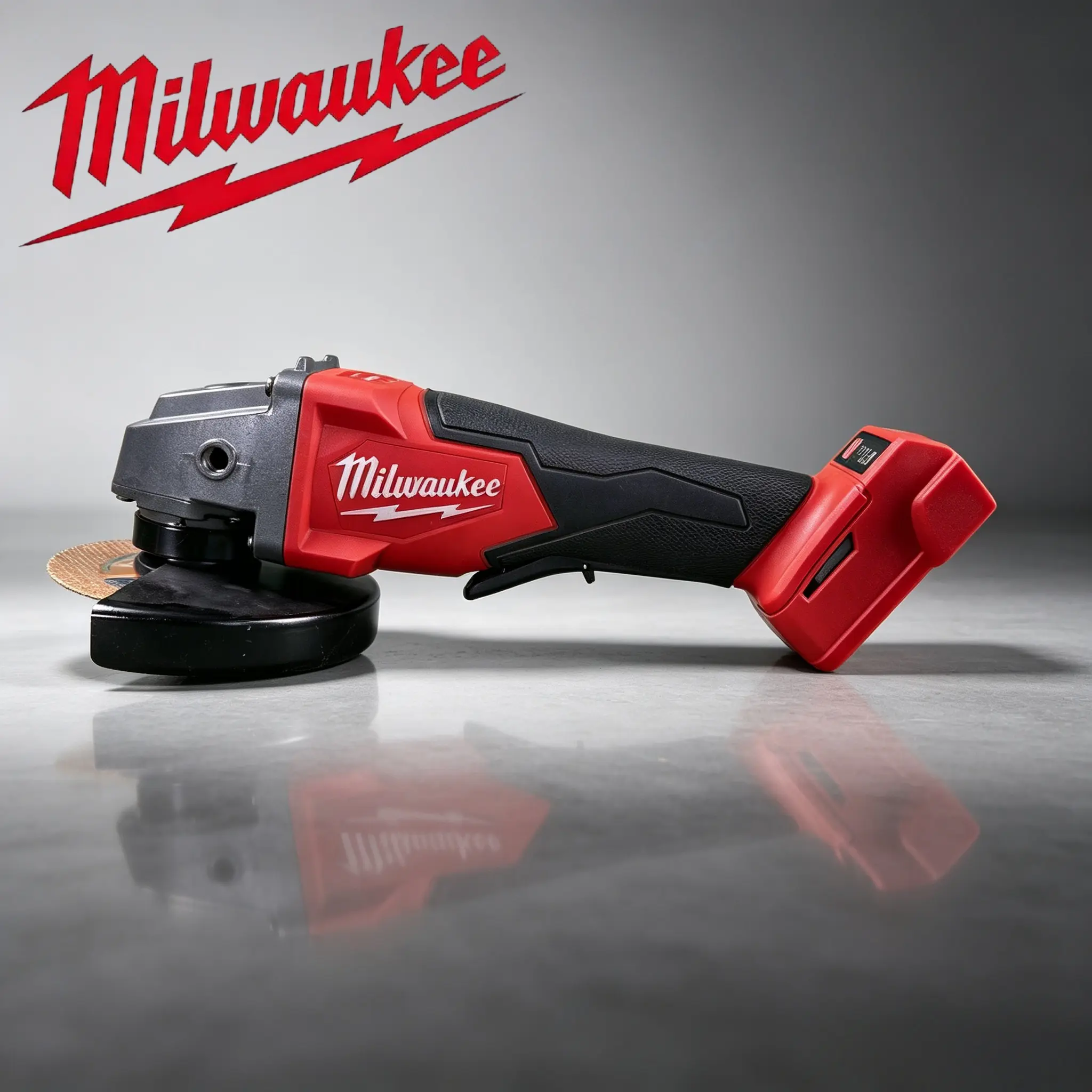Milwaukee M18 2781‑20 Brushless Angle Grinder, 5‑Inch Compatible Grinding Wheel, Adjustable Guard Assembly, Supplied With Mounting Spanner And Auxiliary Grip, For Paint Stripping, Stainless Steel Processing, Vehicle Repair And Heavy‑Duty Field Processing