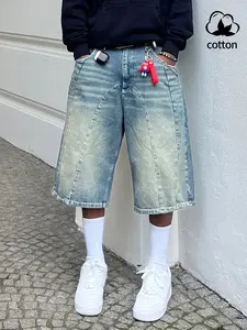 Unisex casual fashion Denim jeans, Casual Plain Denim, featuring a blue Y2K style, Streetwear, wide-leg and Relaxed Fit design, perfect for urban fashion, skateboarding, traveling, and festival activities.