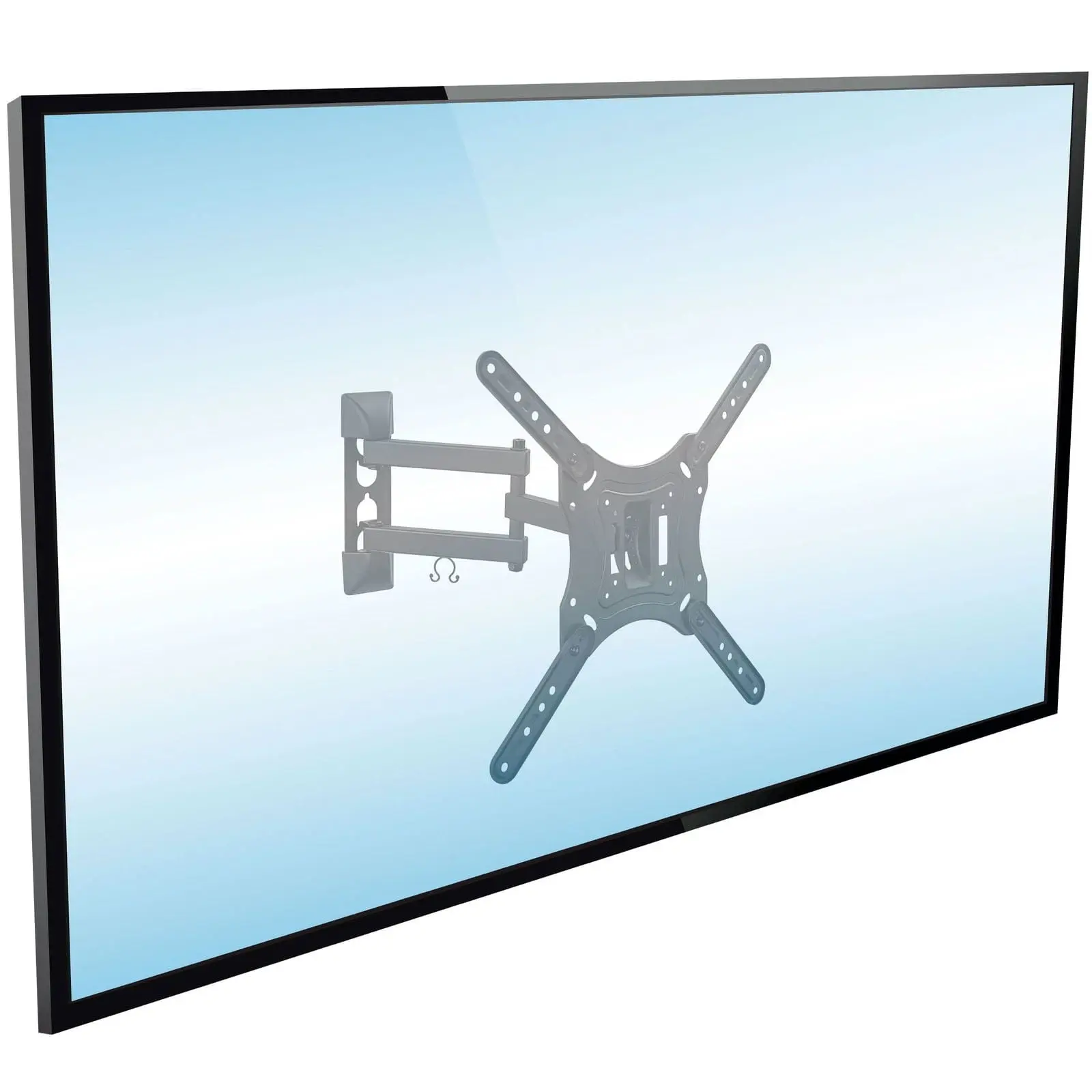 Mount-It! Full Motion TV Wall Mount, Articulating TV Mount for 23–55 Inch TVs, Swivel Tilt & Extend, 66 lb Capacity, VESA 75x75–400x400