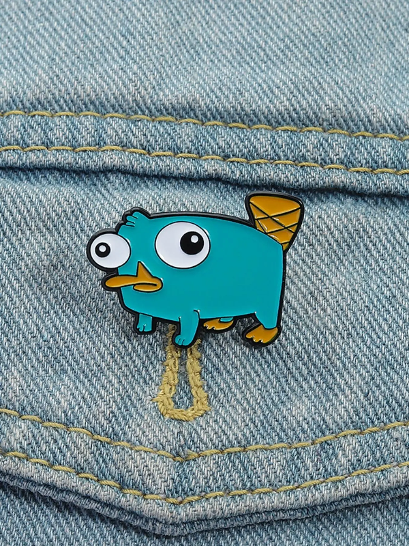 Cartoon Duck-mouth Beast Design Brooch, Cute Animal Design Pin, Fashion Accessories for Women & Men, Trendy All-match & Exquisite Brooch for Birthday Gift, Flower Brooch Pin, Alloy Brooch Pin