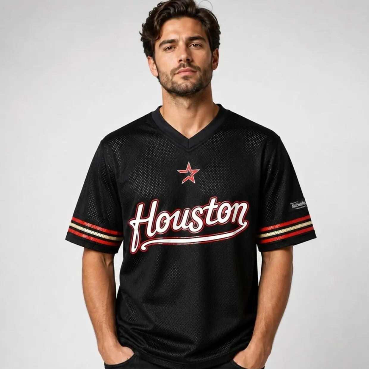 2026 Retro Football Jersey, Houston Baseball Fan Edition, Vintage Game Day Sports Shirt LDT
