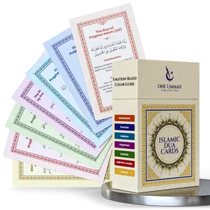 Dua Flash Cards - Color-Coded by Emotions - Bilingual Supplications with Translation, Transliteration & Story - Quran & Sunnah Prayers, Ramadan and Eid Gift