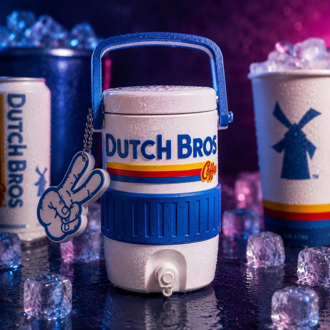Dutch bros mini cooler jug 3d printed holder | soda lover gift | desk decor | cute cup holder | fan gift | coffee lover gift