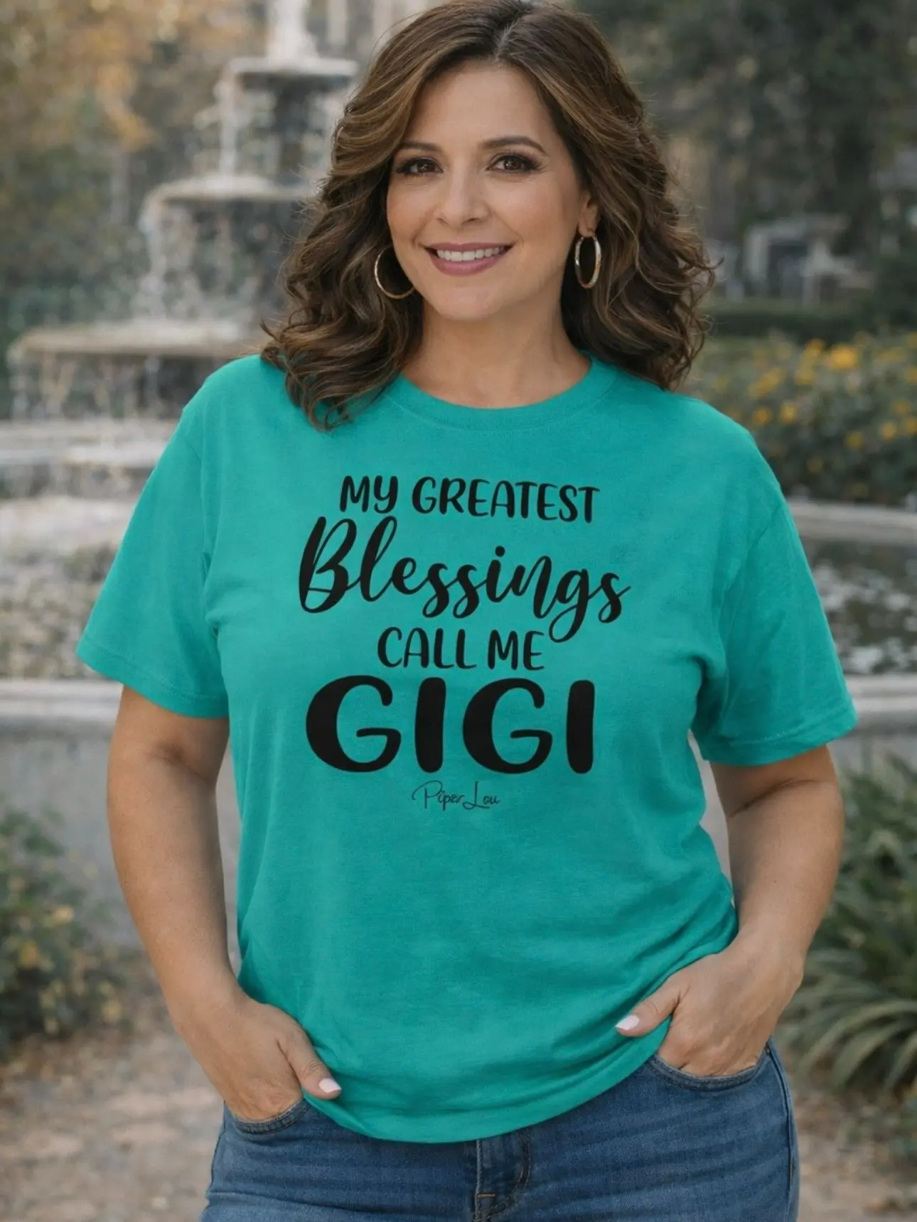 Women's 100% Cotton Soft Short-Sleeve T-Shirt - "My Greatest Blessings Call Me Gigi" Classic Top, Premium Fabric, Made in the USA