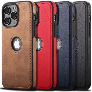 Shockproof Leather Case For iPhone 17 Pro Max Air 16 16e 15 14 13 12 11 X XR Xs Max 7 8 SE2 SE3 Protective Slim Cover